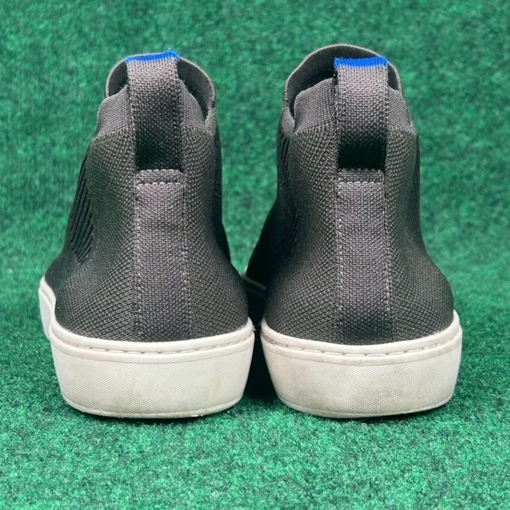 Rothys Sustainable Knit Chelsea Slip On Ankle Sneaker Women 11 Olive Green White - Picture 5 of 9